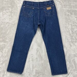 Wrangler Jeans Mens 36x30 13MWZ Blue Cowboy Cut Orignal Straight Western Rodeo